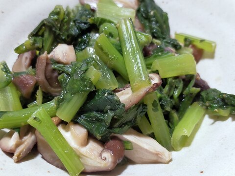 余ったお野菜!レンジで辛子醤油和え